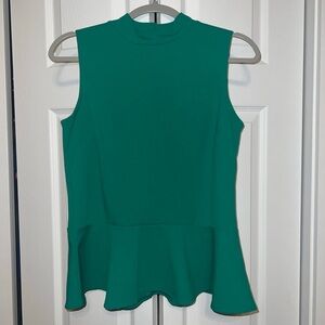 Banana Republic Green Peplum Top - Small